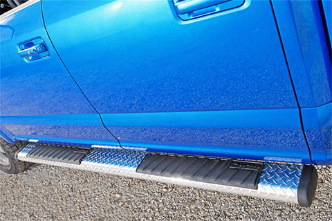 Dee Zee DZ16412 Tubes - 6 Oval Black Tread Aluminum
