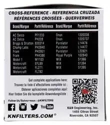 K&N PS-1003 Oil Filter