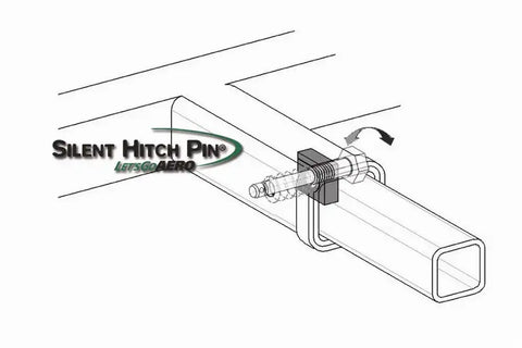 Lets Go Aero Silent Hitch Pin®: 1/2'' Lockable for 1.25'' Hitches