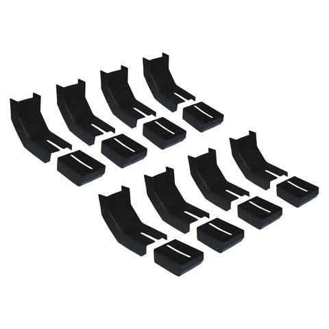 Raptor Series RB-BKC8 - Bracket Covers Thermoplastic Rubber For Slide Track Running Boards Only Qty 8 Set