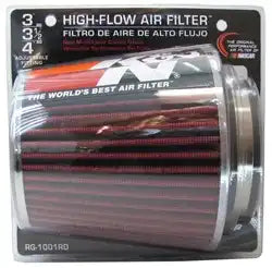 K&N RG-1001RD Universal Clamp-On Air Filter