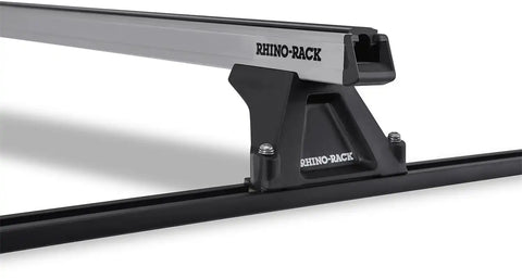 Rhino-Rack JA8757 Heavy Duty RLTF Trackmount Silver 2 Bar Roof Rack