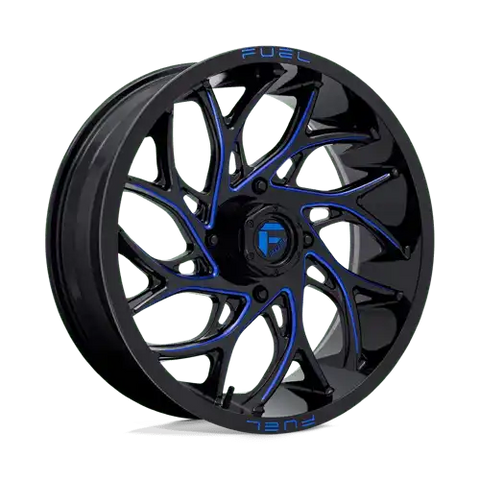D778 20X7 4X156 G-BLK-MILL-BLU 13MM