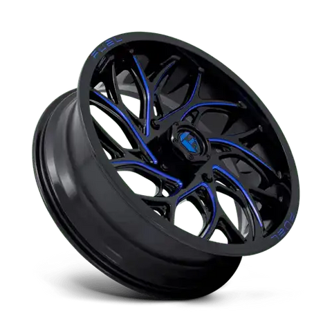 D778 20X7 4X156 G-BLK-MILL-BLU 13MM