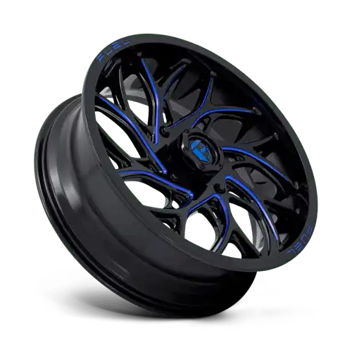 D778 22X7 4X156 G-BLK-MILL-BLU 00MM