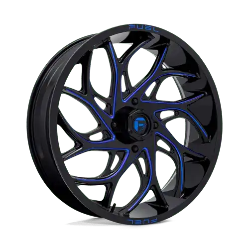 D778 24X7 4X156 G-BLK-MILL-BLU 13MM
