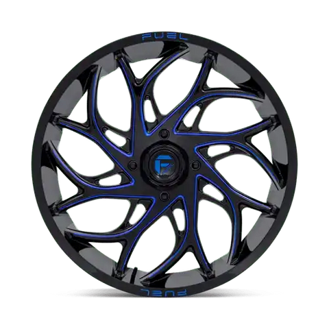 D778 24X7 4X156 G-BLK-MILL-BLU 13MM