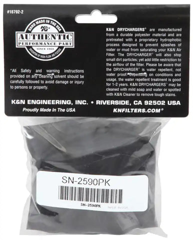 K&N SN-2590PK Air Filter Wrap