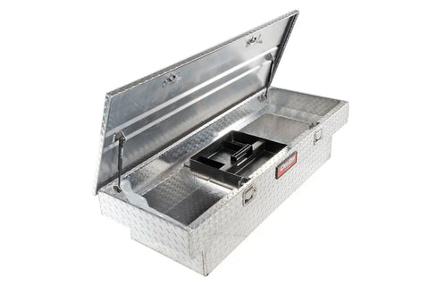 Dee Zee DZ8160 Tool Box, Red Crossover Single Lid BT Alum