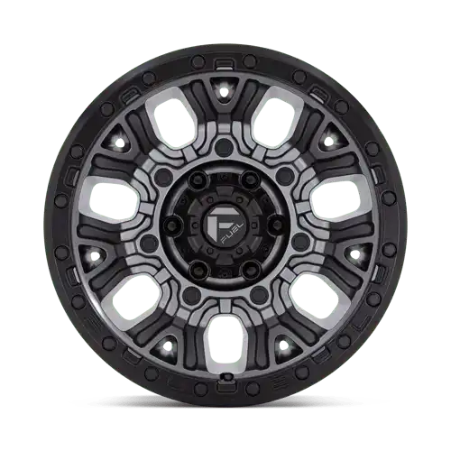 D825 17X9 5X5.0 M-GNMTL BLK-RG -12MM