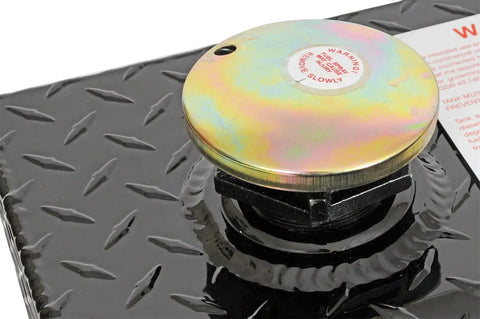 Dee Zee DZ92556B Tanks - Wedge Rectangle Black Tread Aluminum