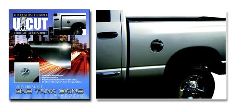 ICI UCUT-GT Proflex U-Cut Chrome Gas Tank Skin 1 pc. 8 in. x ABS w/Pattern Material