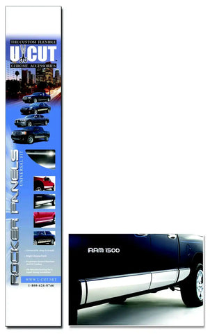 ICI UCUT-PP Proflex U-Cut Chrome Pillar Post 5 pc. in. x 24 ABS w/Pattern Material