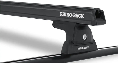 Rhino-Rack JA6244 Heavy Duty RLT600 Trackmount Black 2 Bar Roof Rack
