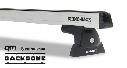 Rhino-Rack JA6383 Heavy Duty RLT600 Silver 2 Bar Backbone Roof Rack