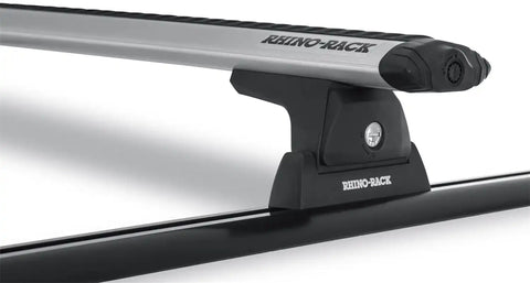 Rhino-Rack JA9168 Vortex RLT600 Trackmount Silver 2 Bar Roof Rack