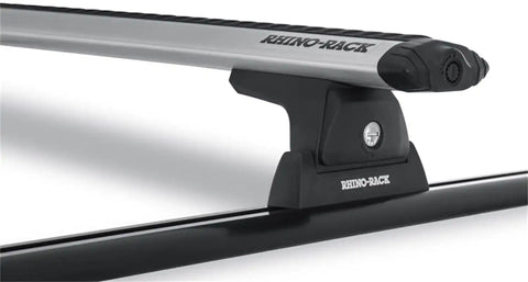Rhino-Rack JA6195 Vortex RLT600 Trackmount Silver 2 Bar Roof Rack