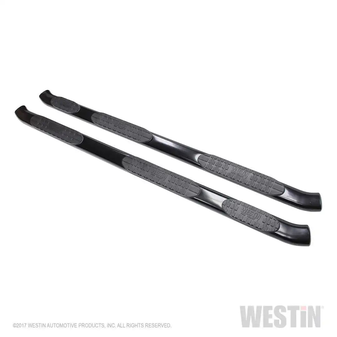 PRO TRAXX 5 Oval Wheel to Wheel Nerf Step Bars; Black; w/Mount Kit; - MyTruckPoint