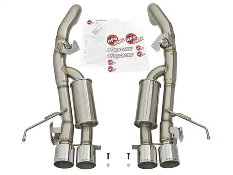 aFe 49-34056-P MACHForce XP 3in-2 1/2in Axle Back 304SS Exhaust w/ Polished Tips 14-17 Chevy Corvette V8-6.2L