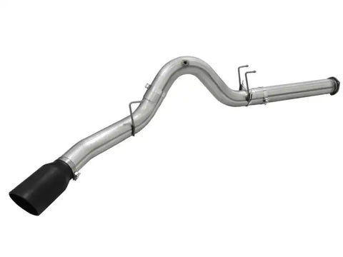aFe 49-43064-B MACHForce XP Exhaust 5in DPF-Back Stainless Steel Exht 2015 Ford Turbo Diesel V8 6.7L Black Tip