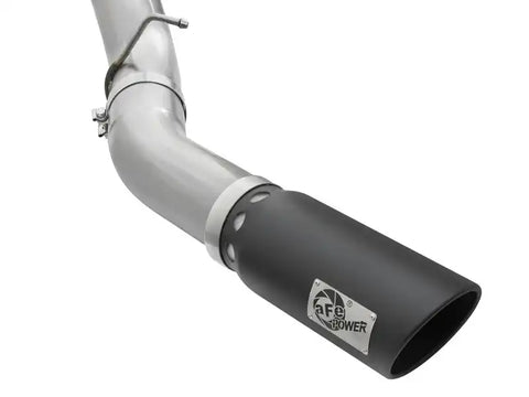 aFe 49-04081-B Atlas Exhaust 5in DPF-Back Aluminized Steel w/ Black Tips 16-17 GM Diesel Truck V8-6.6L (td)