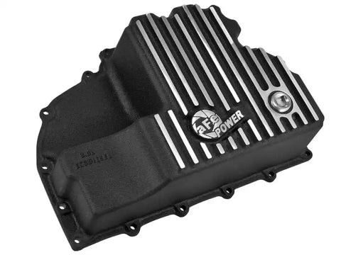 aFe 46-70282 Engine Oil Pan Black Machined 14-16 Dodge RAM 1500 EcoDiesel 3.0L V6 (td)