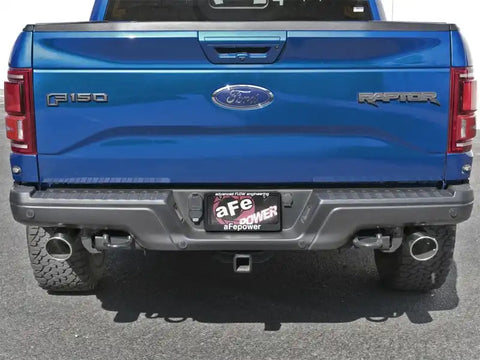 aFe 49-33094-P MACHForce-XP 3in to 3-1/2in 304 SS Cat-Back Exhaust w/Polished Tips 17-18 Ford F-150 Raptor 3.5L
