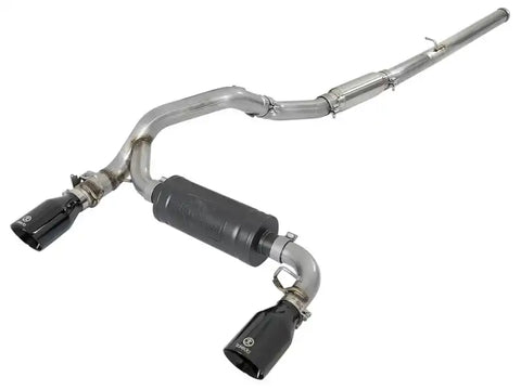 aFe 49-33103-B Takeda 3in 304 SS Cat-Back Exhaust System w/ Black Tips 16-18 Ford Focus RS I4-2.3L (t)