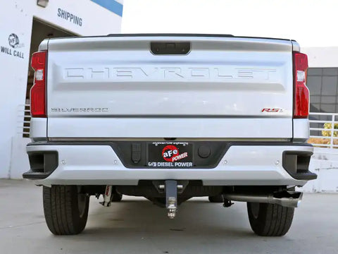 aFe 49-44128-P Large Bore-HD 3 409SS DPF-Back 20-21 GM Trucks L6-3.0L (td) LM2 - Polished Tip