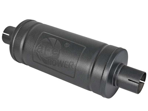 aFe 49M00007-B MACH Force-Xp 409 SS Muffler w/ Black finish 2-1/2in Inlet & Oulet 14in x 16in Diameter