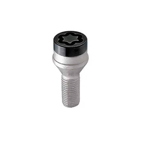 McGard Wheel Lock Bolt Set - 4pk. (Cone Seat) M14X1.25 / 17mm Hex 27.3mm Shank Length Black