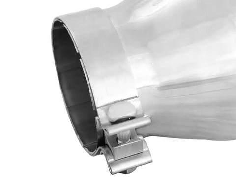 aFe 49T40604-P12 Diesel Exhaust Tip Bolt On Polished 4in Inlet x 6in Outlet 12in Length