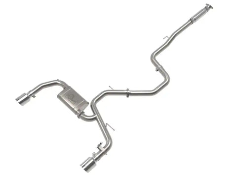 aFe 49-37028-P POWER Takeda 22-23 Hyundai Elantra L4-2.0L (t) 3in 304 SS Cat-Back Exhaust w/ Polished Tips