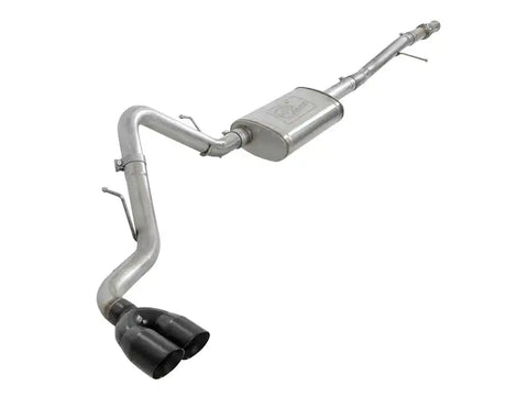 aFe 49-34106-B Vulcan Series 3in 304SS Exhaust Cat-Back w/Blk Tip 2019 GM Silverado/Sierra 1500 V6-4.3L/V8-5.3L