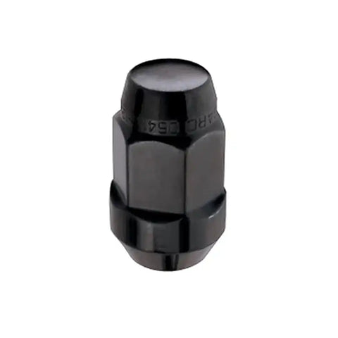 McGard Hex Lug Nut (Cone Seat Bulge Style) M14X1.5 / 22mm 1.945in. Length (4-Pack) - Black