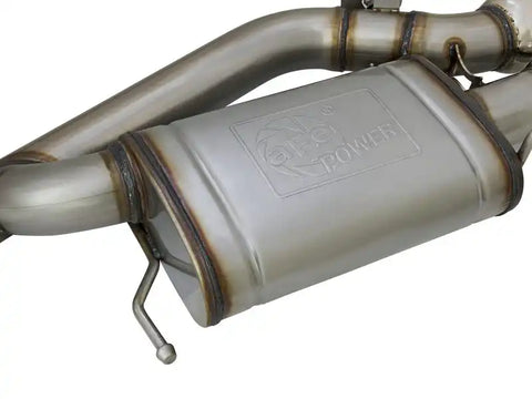 aFe 49-34078-B MACHForce XP 3in 304SS Cat Back Exhaust s/ Black Tips 16-17 Cadillac ATS-V V6-3.6L (tt)