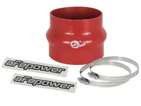 aFe 59-00061 Magnum FORCE CAI Univ. Silicone Coupling Kit (3.75in. ID to 3.5in. ID) Straight Reducer - Red