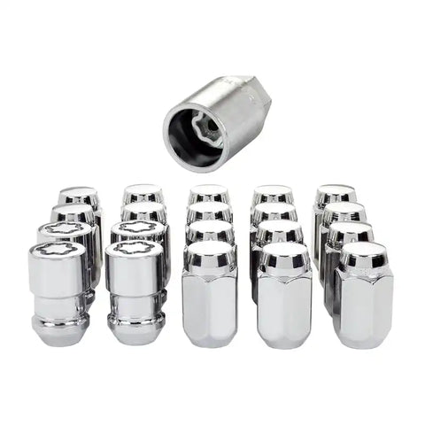 McGard 5 Lug Hex Install Kit (Clamshell) w/Locks (Cone Seat Nut) M12X1.5 / 13/16 - Chrome