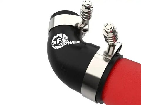 aFe 46-20508-R BladeRunner 3in Aluminum Hot Charge Pipe Red