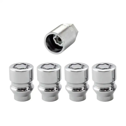 McGard Wheel Lock Nut Set - 4pk. (Uni-Lug) M12X1.5 / 13/16 Hex .197in. Shank 1.375in. L Chrome
