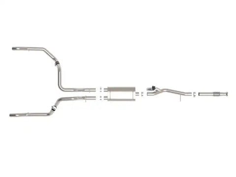 aFe 49-34138 Gemini XV 3in 304 SS Cat-Back Exhaust w/ Cutout 19-21 GM Silverado/Sierra 1500 V8