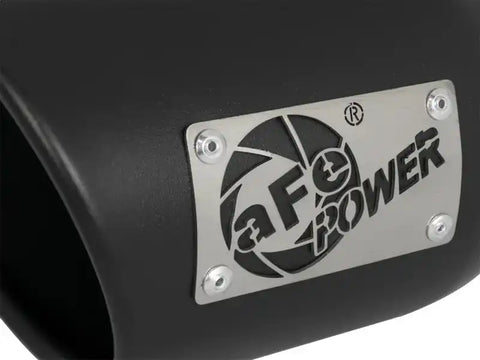 aFe 49T30452-B09 MACH Force-Xp 409 SS Exhaust Tip Black (Left Side) 3in In x 4-1/2in Out 9in L Clamp-On