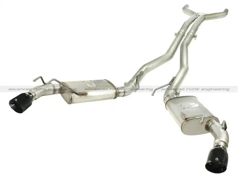 aFe 49-44039-B MACHForce XP Exhaust 3in Stainless Stee CB/10-13 Chevy Camaro V8-6.2L (td) (gloss blk tip)