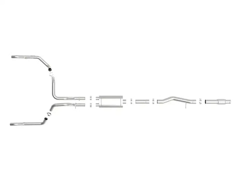 aFe 49-34101 Vulcan Series 4in-3in 304-SS Exhaust Cat-Back 2019 GM Silverado / Sierra 1500 V8-5.3L w/ OE Tips