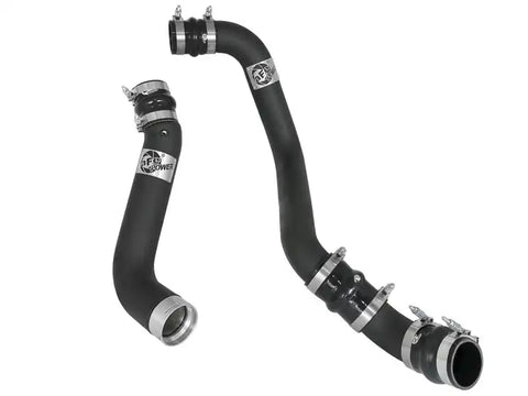 aFe 46-20334-B BladeRunner 3in/3-1/2in Black Intercooler Tubes Hot/Cold 2017 GM Diesel Trucks V8 6.6L (td) L5P