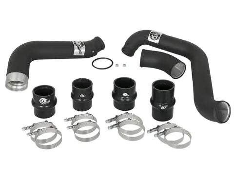 aFe 46-20334-B BladeRunner 3in/3-1/2in Black Intercooler Tubes Hot/Cold 2017 GM Diesel Trucks V8 6.6L (td) L5P