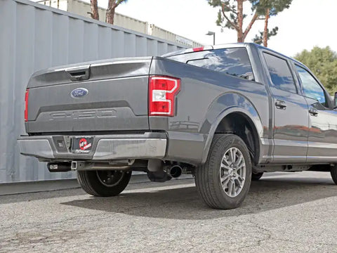 aFe 49-33123-B Gemini XV 3in 304 SS Cat-Back Exhaust 15-20 Ford F-150 V6 2.7L/3.5 w/ Black Tips