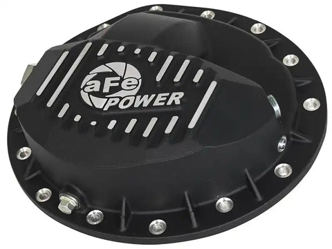 aFe 46-70362 Power Pro Series Rear Differential Cover Black w/Machined Fins 16-17 Nissan Titan XD(AAM 9.5-14)