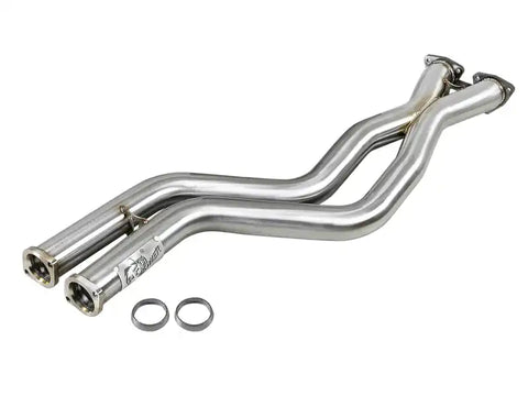 aFe 48-36324 Twisted Steel HDR X-Pipe SS-304 01-06 BMW M3 3.2L S54