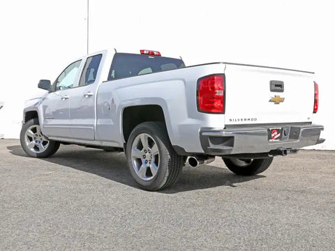 aFe 49-34132-P Gemini XV 3in 304SS CB Exhaust w/ Cutout 14-19 GM Trucks 4.3/5.3L Pol Tips - CrewCab/Extended